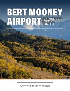 Bert Mooney Airport - Butte, Silver Bow County, Southwest Montana ...