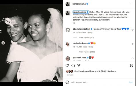 Barack And Michelle Obama Celebrate 30th Wedding Anniversary