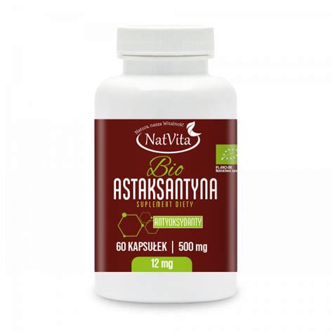 Astaksantyna Bio kapsułki Vegan 12mg