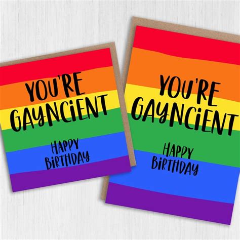 Gay Birthday Card Etsy Uk