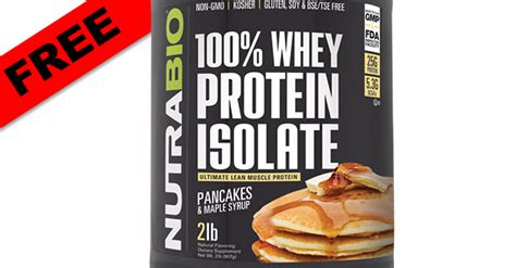 FREE NutraBio Pancakes & Maple Syrup protein powder Sample