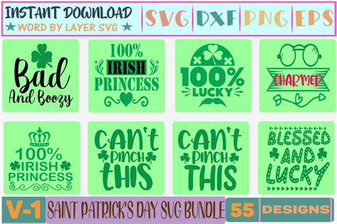 55 Saint Patricks Day Svg Bundle Graphic By Thesvgfactory · Creative