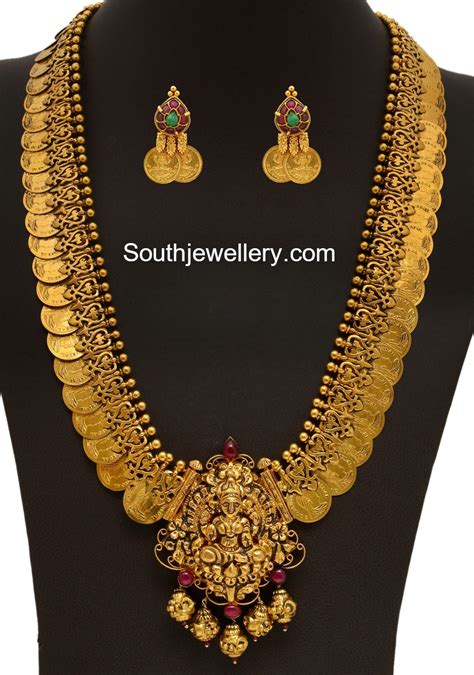 Antique Gold Kasu Mala Jewellery Designs