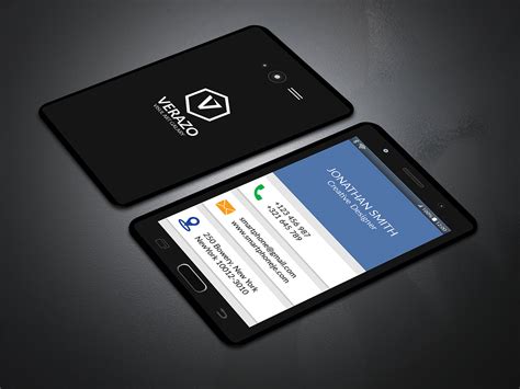 Smart Phone Business Card on Behance