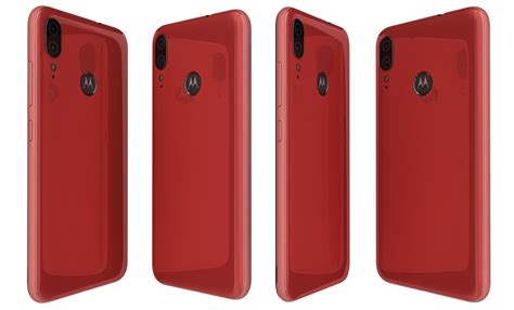 Motorola Moto E6 Plus Bright Cherry 3d Model 39 3ds C4d Max Fbx