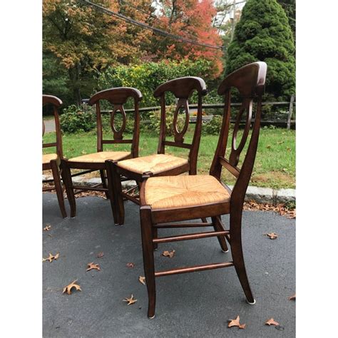 Pottery Barn Napoleon Dining Chairs Set Of 6 Chairish