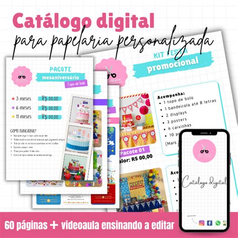 Catálogo Digital para Papelaria Personalizada