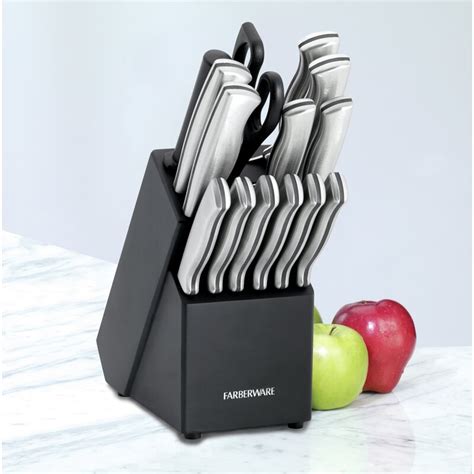 Farberware Stamped 15 Piece Knife Block Set And Reviews Wayfair