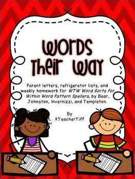 Words Their Way For Within Word Pattern Spellers Homework Word