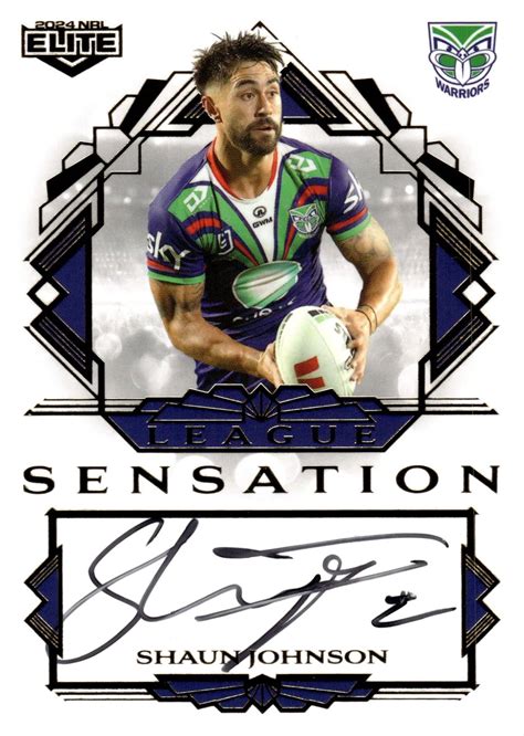 Nrl Elite White League Sensations Signature Lsw Shaun Johnson