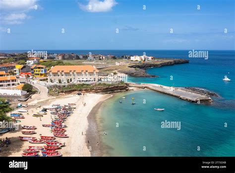 Aerial View Of Tarrafal Beach In Santiago Island In Cape Verde Cabo