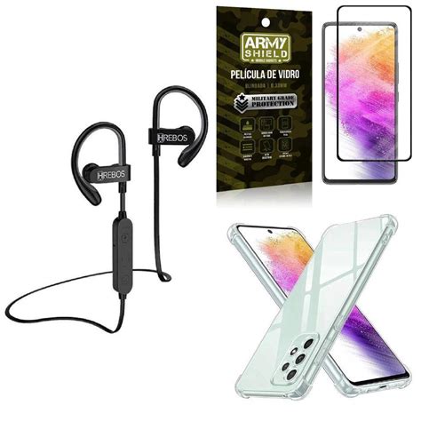 Kit Capinha Samsung Fone Bluetooth Hs188 Película 3d KaBuM