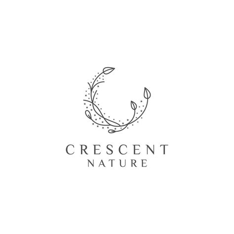 Crescent logo design icon vector 20042959 Vector Art at Vecteezy