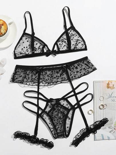 C Est Le Nouveau Ensemble De Lingerie Transparent ROMWE FRANCE