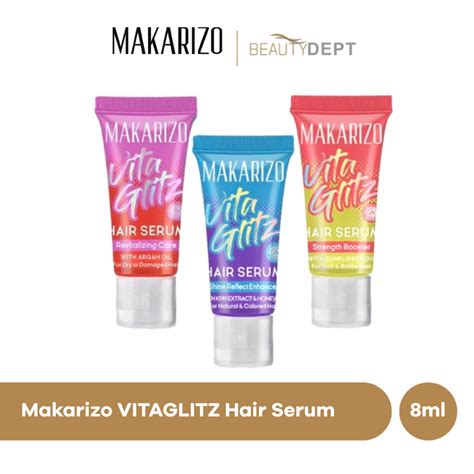 Jual Makarizo Vita Glitz Hair Serum Ml Shopee Indonesia