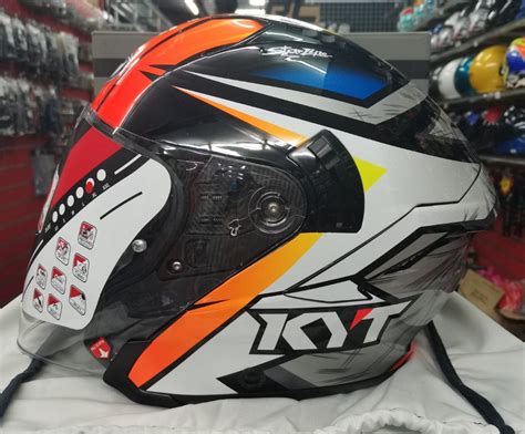 Kyt Nfj Simone Corsi Double Visor Helmet Motorcycles Motorcycle