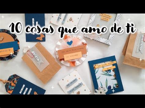 DIY Detalle Para Mi Novio 10 Cosas Que Amo De Ti 2020 Erandy Paz