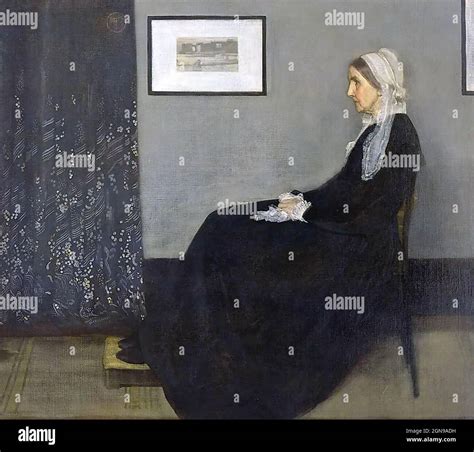 WHISTLER S MOTHER Oil Painting By American Born Artist James McNeill