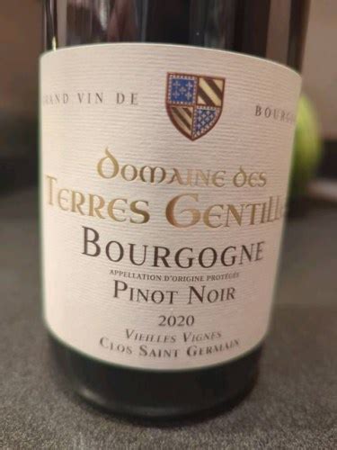 Domaine Des Terres Gentilles Vieilles Vignes Clos Saint Germain