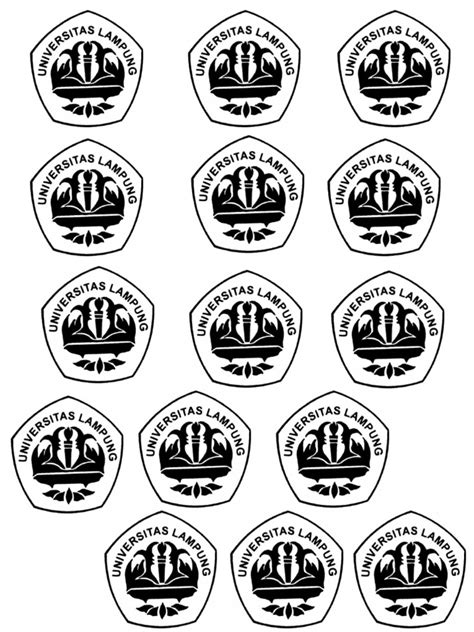 logo unila hitam putih