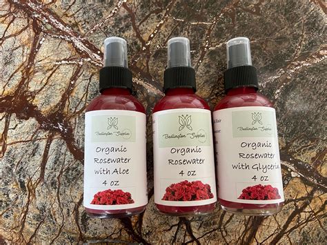 Rosewater Spray Set: 4 Oz Bottles of Rosewater Rosewater With - Etsy ...