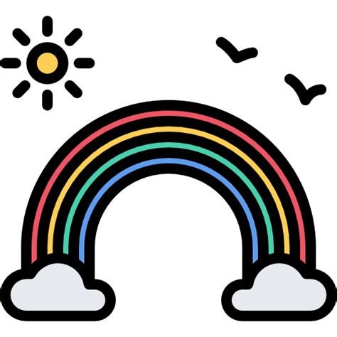 Regenbogen Kostenlose Icon