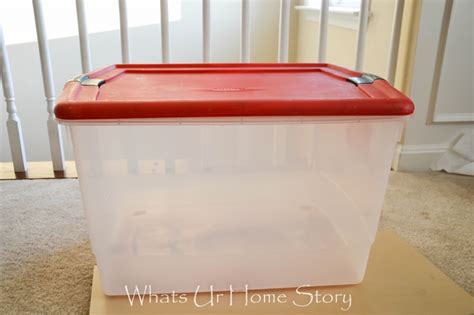 Plastic Storage Bin Makeover Whats Ur Home Story