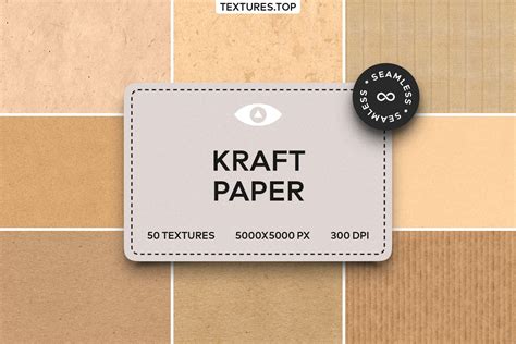 50 Seamless Kraft Paper Texture Pack Design Cuts