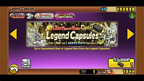 The Battle Cats Legend Rare Capsule November 2021 Youtube