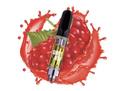 Simply Herb Ascend Radical Raspberry Distillate Vape Cart Union