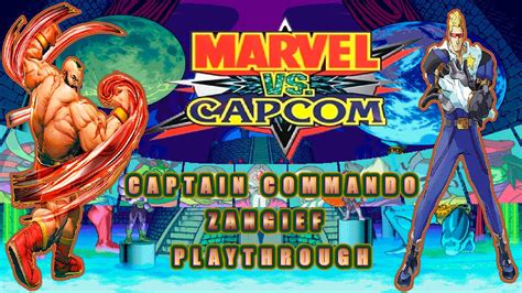 Marvel Vs Capcom EX Captain Commando ZangiefTAS YouTube