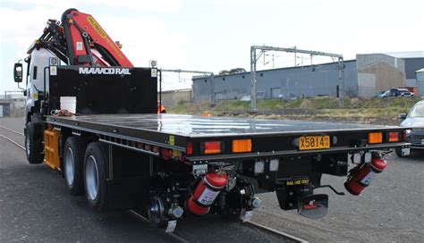 Flat Bed Crane Trucks Manco Rail Hire