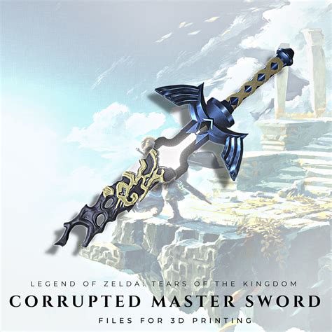 Stl File Corrupted Master Sword Legend Of Zelda Tears Of The Kingdom