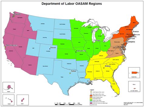 About Regional Offices Us Department Of Labor