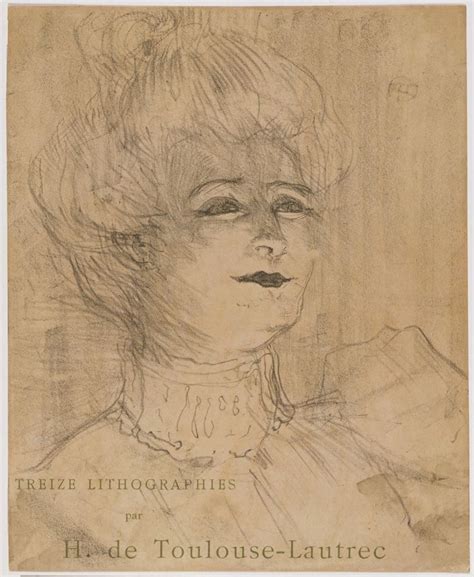 Henri De Toulouse Lautrec Portraits Of Actors And Actresses Thirteen