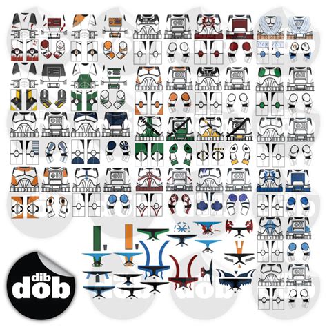 Dib Dob Decal Sets