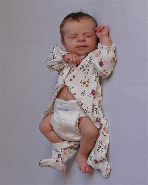 RXDOLL Soft Vinyl Full Body Silicone Reborn Baby Dolls Girl 18 Inch