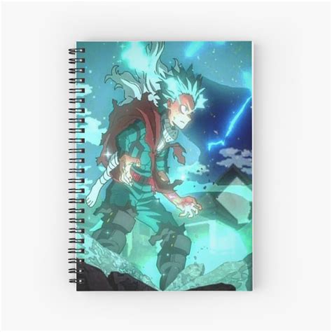 Izuku Midoriya Deku My Hero Academia Spiral Notebook By Clonart