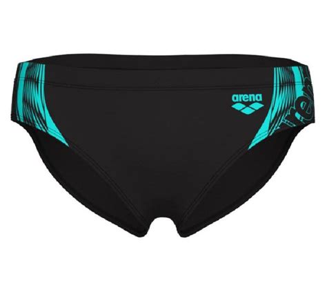 Плавки Arena Swim Briefs Graphic чорний бірюзовий Чол артикул 005536