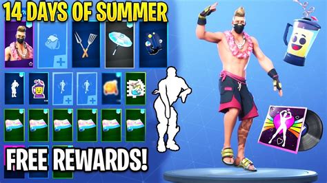 New All Days Of Summer Free Rewards Fortnite Battle Royale Youtube