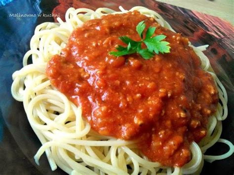 Przepis na Spaghetti po bolońsku Malinowo w kuchni KatalogSmaków pl