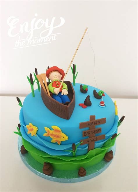 Fisherman Fish Cake Birthday Party Cakes Cake Decorating