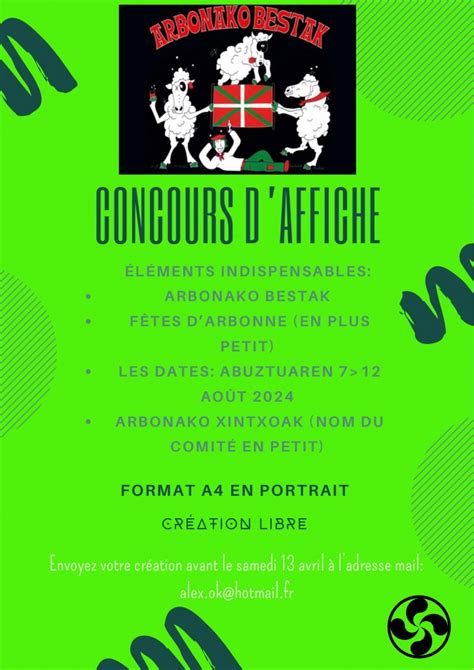 CONCOURS DAFFICHE pour les Fêtes dArbonne Mairie d Arbonne