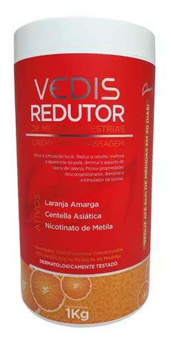 Vedis Creme Massagem Nicotinato Metila Redutor Medidas 1kg