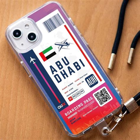 Buy QUIX Abu Dhabi Boarding Pass TPU Back Cover For Apple IPhone 14