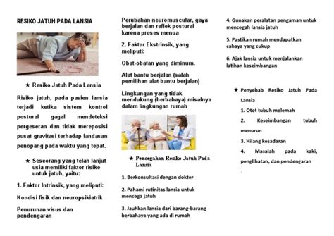 Leaflet Resiko Jatuh Pada Lansia Pdf