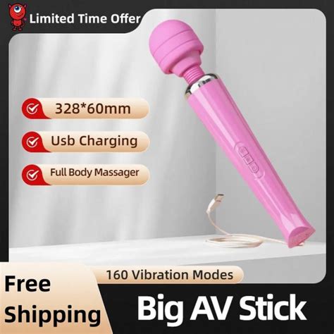 Powerful Magic Wand Vibrators For Women Clitori Stimulator Big Av Stick