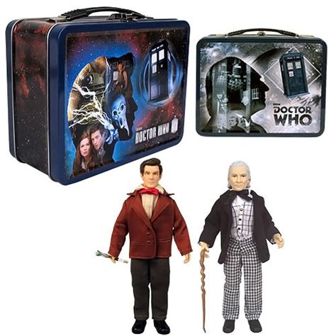 Doctor Who Action Figures in Tin Tote