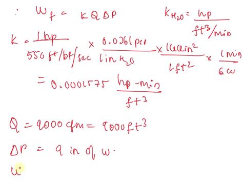 Solved For A Efficient Cyclone Processing Cfm Of Air With A