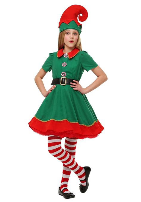 Girl's Holiday Elf Costume - Walmart.com